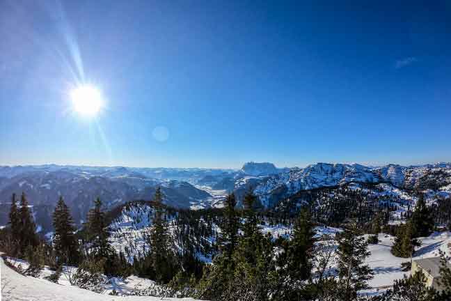 mountain views of almenwelt lofer