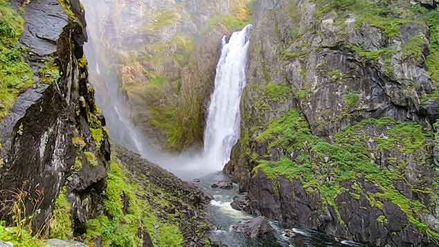 voringfossen waterfall